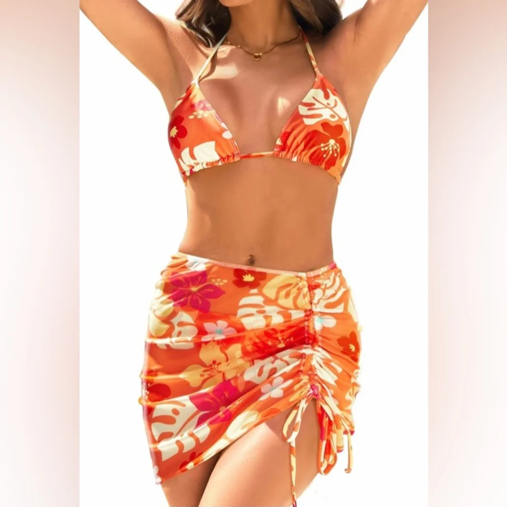NWT Yonique 3pc Bikini Set